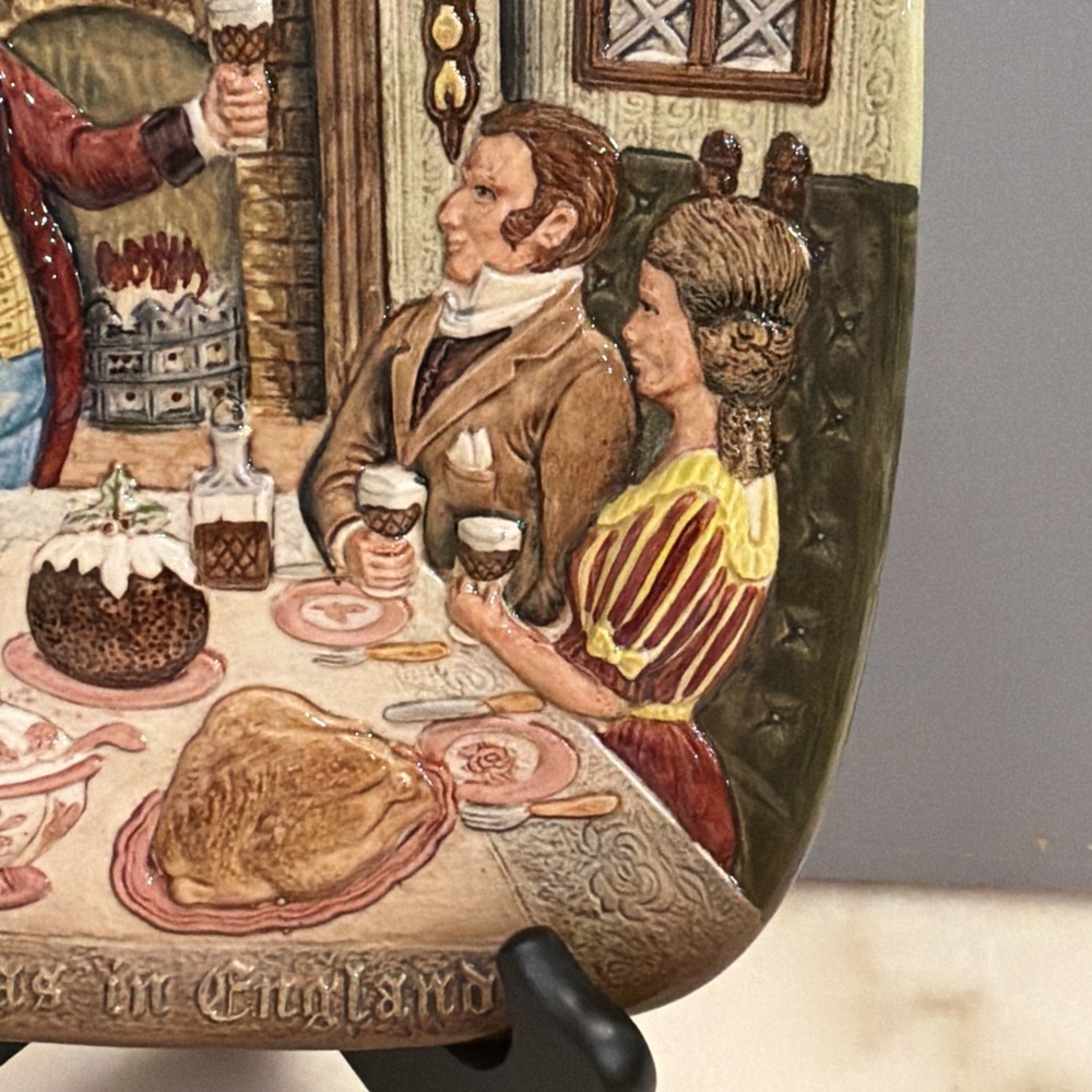 Vtg 1972 Royal Doulton Collectors Plate "Christmas in England"- 1st Edition - Picture 4 of 15